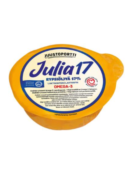 Сыр сливочный из рапсового масла Juustoportti Julia 17 % 460г без лактозы