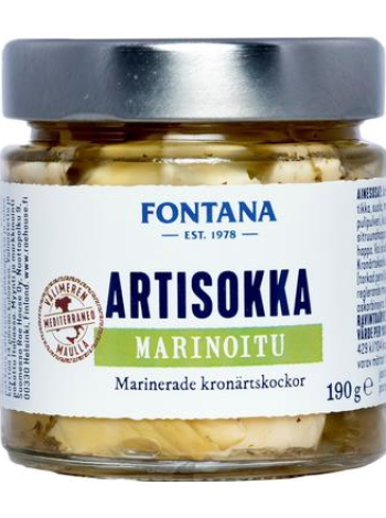 Маринованные артишоки с зеленью Fontana Artisokka Marinoitu 190г