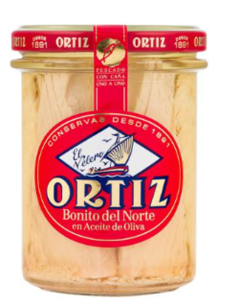  Тунец в оливковом масле Ortiz Albacore 220г стекло