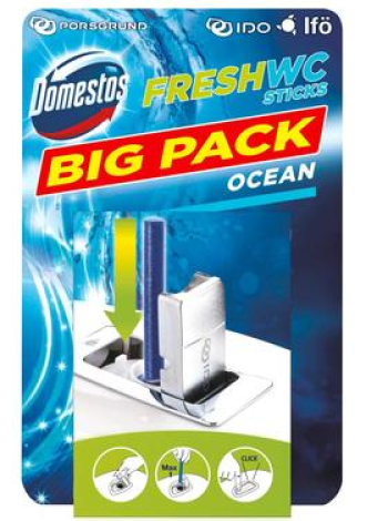Освежитель для туалетов Domestos Wc-Raikastintikut Ocean 10шт