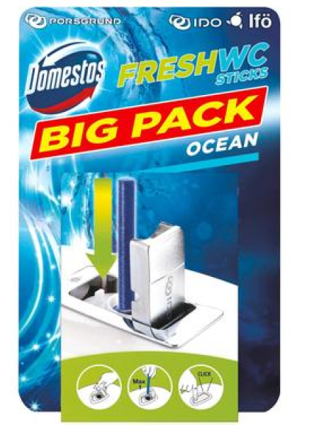 Освежитель для туалетов Domestos Wc-Raikastintikut Ocean 10шт