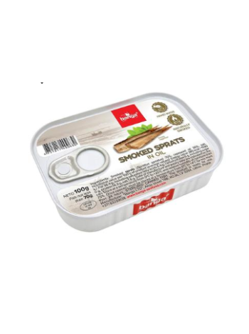 Шпроты копченые в масле Banga Savustettu kilohaili öljyssä 100г в ж/б