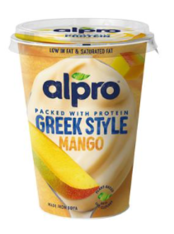 Ферментированный греческий соевый йогурт Alpro Greek Style 400г манго