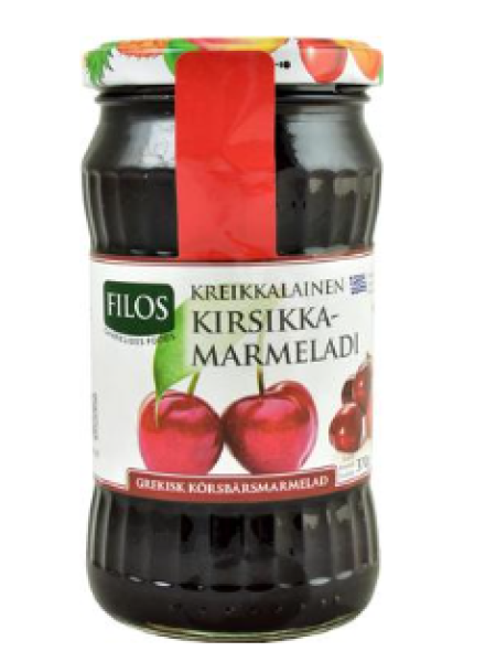 Вишневый мармелад Filos kreikkalainen kirsikkamarmeladi 370г
