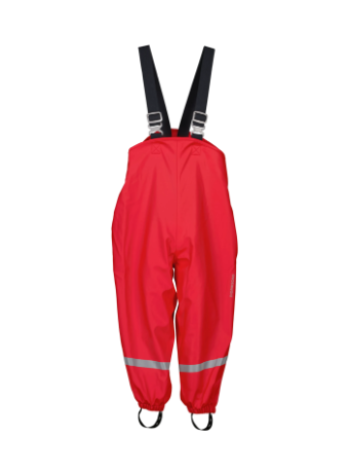 Детские штаны дождевики Didriksons Plaskeman цвет красный