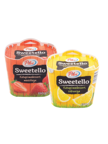 Творожный сыр Pilos 150г со вкусом клубники или лимона