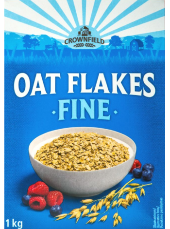 Овсяные хлопья быстрого приготовления Crownfield Oat Flakes Fane 1 кг
