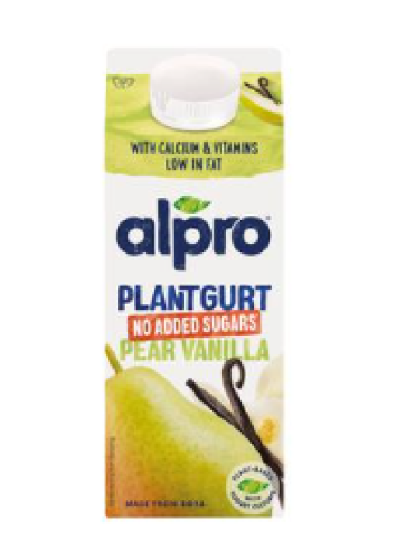 Ферментированный соевый продукт Alpro Plantgurt груша-ваниль 750г без добавления сахара 