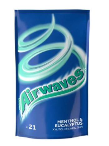 Жевательная резинка Airwaves Menthol&Eucalyptus 29 г