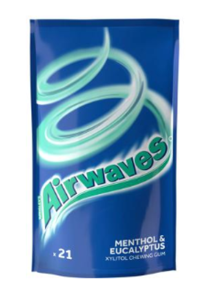 Жевательная резинка Airwaves Menthol&Eucalyptus 29 г