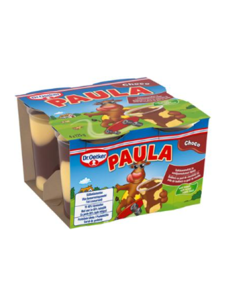 Шоколадный пудинг с ванильными кусочками Dr. Oetker Paula 4x125 г