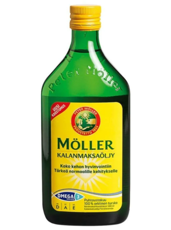Рыбий жир Moller Omega-3 Kalanmaksaoljy 500мл со вкусом лимона