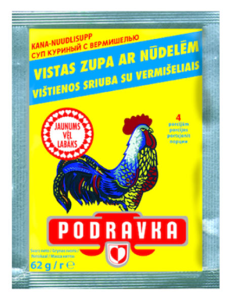 Куриный суп с лапшой PODRAVKA 62г