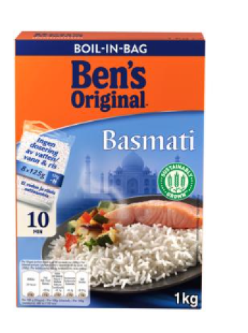 Рис Uncle Ben's Basmatiriisi Keitinpusseissa 8х125г в пакетиках