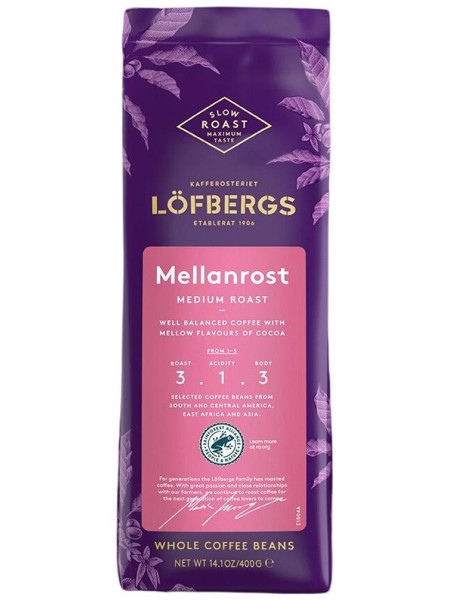 Кофе в зернах Löfbergs Medium Roast 400г