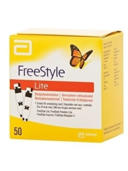 Полоски для измерения сахара в крови FREESTYLE LITE 50шт
