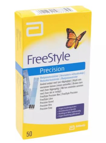 Полоски для измерения сахара в крови FREESTYLE PRECISION 50шт