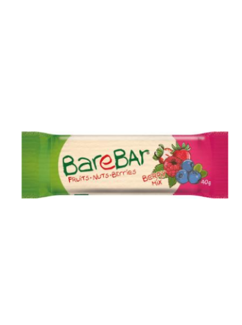 Батончик Leader Barebar 40 г ягоды финики изюм миндаль