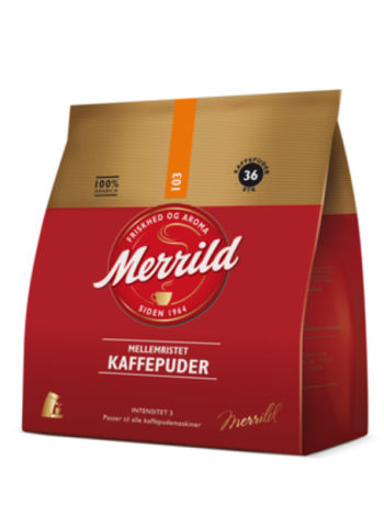 Кофейные капсулы Merrild Mellemristet 36 шт средней обжарки