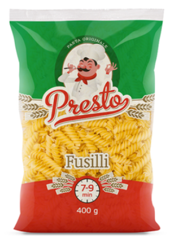 Паста Фузилли PRESTO Makaron "Fusilli" 400г