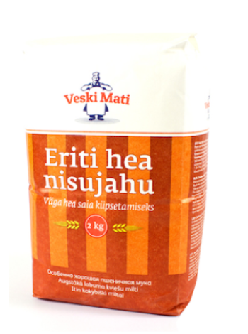 Мука пшеничная высшего сорта VESKI MATI Nisujahu 2 кг