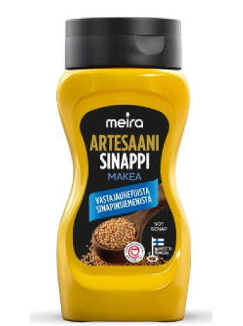 Сладкая и слегка острая горчица Meira Makea artesaanisinappi 250г