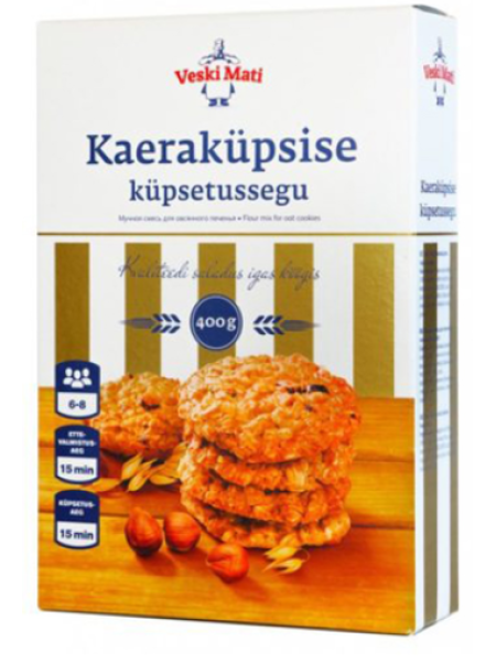 Смесь для выпечки овсяного печенья VESKI MATI Kaeraküpsise küpsetussegu 400 г