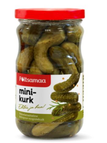 Корнишоны маринованные PÕLTSAMAA Minikurk 330/190г