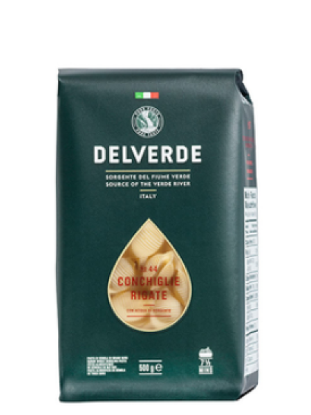 Паста DELVERDE Conchiglie rigate №44 500 г