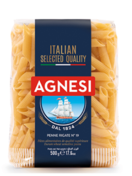 Паста Пенне Ригате Agnesi pasta Penne Rigate 500г