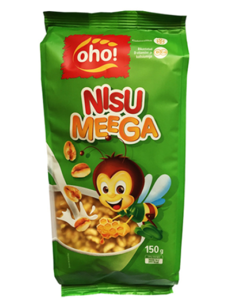 Сухой завтрак пшеничные хлопья с мёдом OHO Nisu meega 150г
