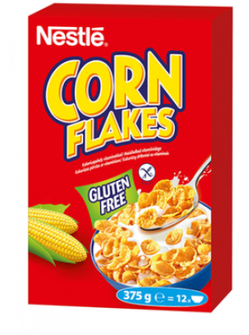 Хлопья кукурузные NESTLE Corn Flakes 375г без глютена