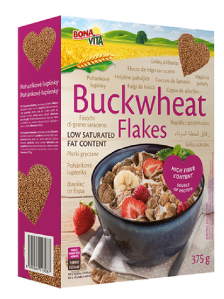 Хлопья гречневые Bonavita 375г