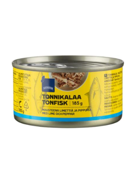 Тунец со специями, лимоном и перцем Rainbow 185/110 г 