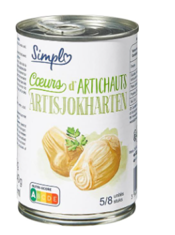 Сердцевины артишоков SIMPL Premier Prix Blanc artisokan sydämiä 240г