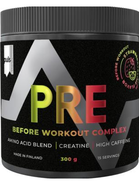 Предтренировочный напиток в порошке PULS Pre клубника-лайм 300г