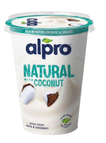 Соевый йогурт Alpro Natural Coconut 400г со вкусом кокоса