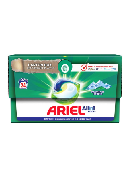 Капсулы для стирки Ariel Ain1 POD Mountain Spring 24шт