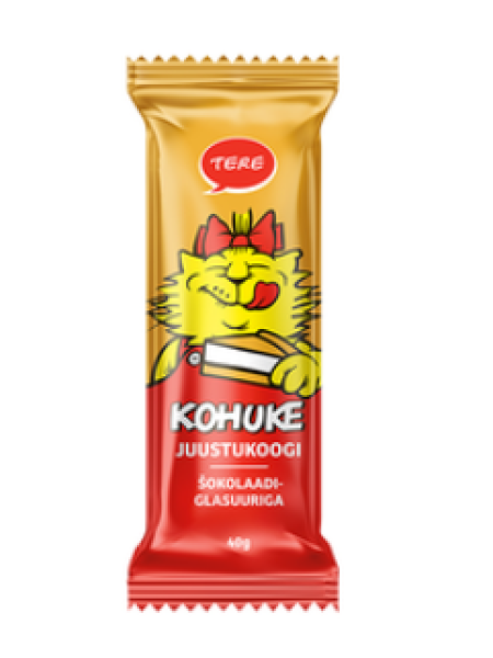 Глазированный сырок Tere Hello Kohuke с шоколадной глазурью 40г
