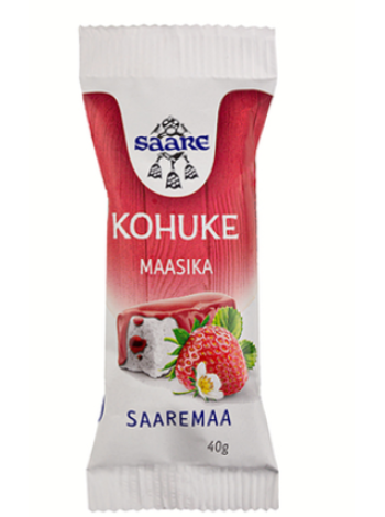 Сырок с начинкой из лесных ягод и глазурью со вкусом клубники Saare 40г