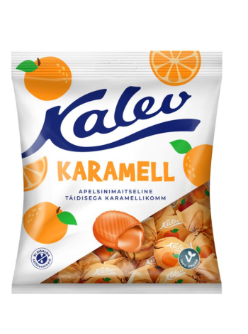 Карамель с начинкой из апельсина Kalev Caramel apelsini 120г 