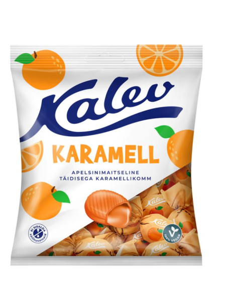 Карамель с начинкой из апельсина Kalev Caramel apelsini 120г 