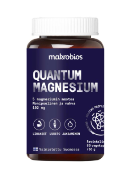 Витаминный препарат для костей и мышц Makrobios Quantum magnesium 60шт 50г