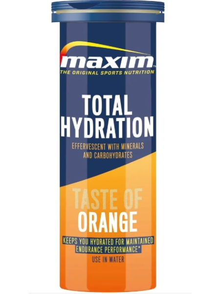 Шипучие таблетки с углеводами и электролитами Maxim Total Hydration 100г