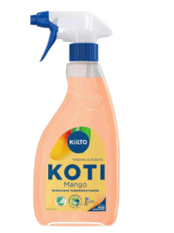 Биоразлагаемый спрей для общей чистки Kiilto Koti Mango Biohajoava Yleispuhdistussuihke 600мл