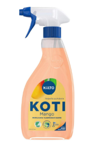 Биоразлагаемый спрей для общей чистки Kiilto Koti Mango Biohajoava Yleispuhdistussuihke 600мл
