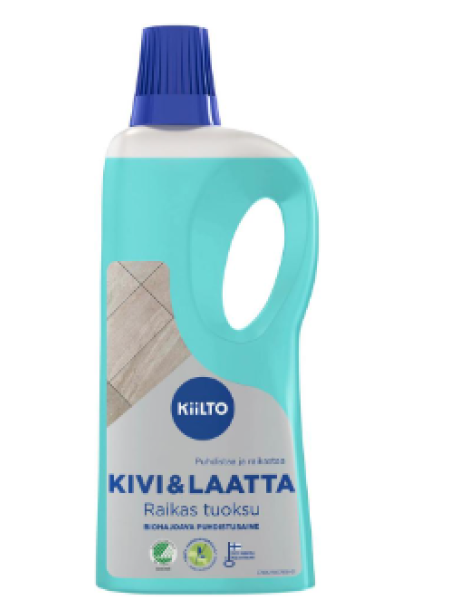 Биоразлагаемое чистящее средство для очистки поверхностей из камня и кафеля Kiilto Kivi ja Laatta 500мл спрей