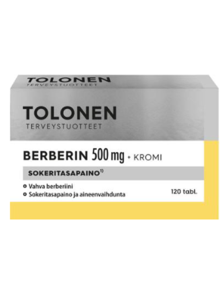 Таблетки Tri Tolonen Berberin+kromi +хром 120 таб