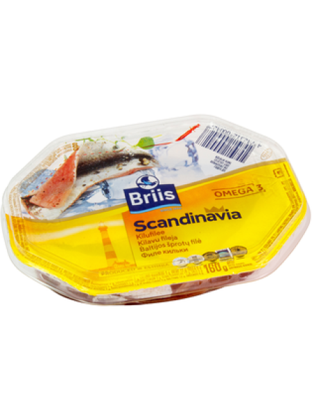 Филе кильки деликатесно-пряное по-скандинавски BRIIS 160 г
