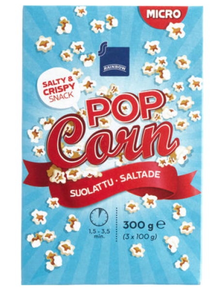 Попкорн Rainbow Popkorn 3 упаковки 300 г